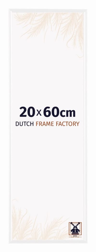 Fotolijst 20x60 cm - Kunststof - Wit Hoogglans - Easy