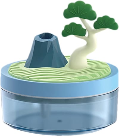 Draagbare Luchtbevochtiger - Kleine Verdamper - Frisse Lucht Creëren - Stille Werking - 10.8cm Hoog - Pijnboom