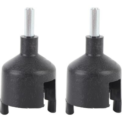 Lot de 2 Manchons Isolateurs pour Clôture Électrique Outils ABS Douille à Clou en Acier pour Visser les Isolateurs Dans gray