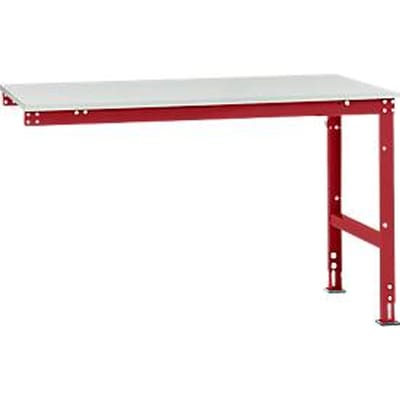 Manuflex aanbouwtafel UNIVERSAL Standaard, tafelblad kunststof, 1500 x 1000, robijnrood