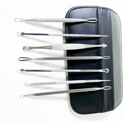 Guardian Beauty Mee-eters verwijderaar Set - 7 Stuks - Roestvrij Staal