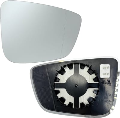 BILMAX Buitenspiegelglas Rechts voor BMW G30, G31, F90, G11, G12, G20, verwarmd, met draagplaat (passagierszijde)