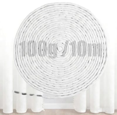 1000 g loodband voor gordijnen, zwaar, ca. 10 meter, 100 g/m2, gordijn, verzwaarder, outdoor, gladde ophanging, loodketting, gordijnverzwaarer, op maat te snijden, loodband voor muggennet