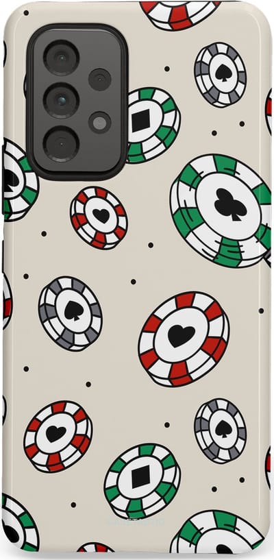 Casetastic Hoesje Geschikt voor Samsung A53 - Stijlvolle Beschermende Duo-layer Case - Casino Chips Patroon