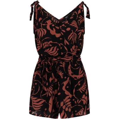 Protest PRTBluet - Playsuit Dames - Mouwloos - V hals - Normale pasvorm - Bruin