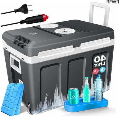 Koelbox Op Wielen - Thermoelektrische Cooler - Dranken Koelen - Eco Stand - 40 Liter - Antraciet