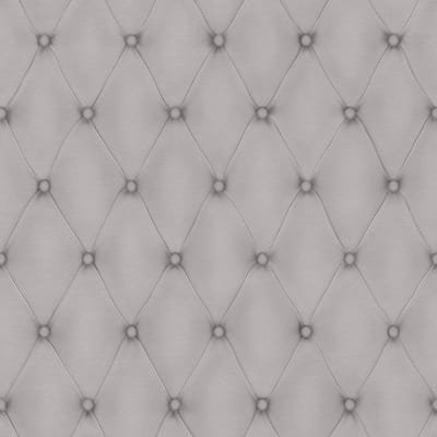 Rasch Chesterfield Behang Beige Taupe Grijs – 3D Lederlook Effect