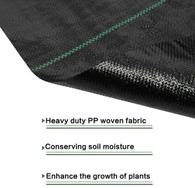 Anti-onkruiddoek 90g – Waterdoorlatend & Scheurbestendig – Tuin Doek voor Bloembed, Grond en Grind