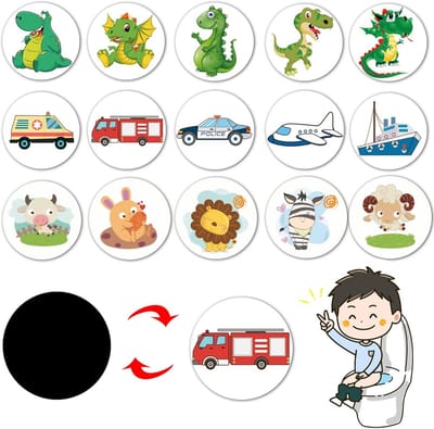 Zindelijkheidstraining Stickers Krijgen Kleur Voor Jongens & Meisjes - 15 Stuks