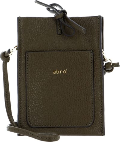 abro Leren Telefoontasje Leather Dalia Phone Bag Raquel Military Groene