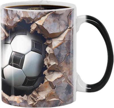 Football Cup Color Cup Color Football Cup Ceramic | Ceramic Mug with Color Change Football for Football Gifts d