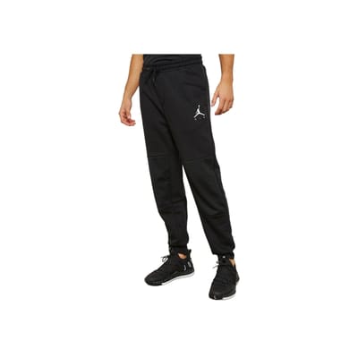 Jordan Air Letter Print Trekkoord Gebreide Joggers Heren Onderstukken Zwart AA1447-010 XL black