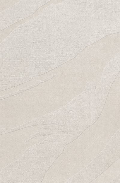 Layered Nami Bone White Vloerkleed - 180 x 270 cm - Wit,Ivoor - Rechthoekig - Wol - Eetkamer, Woonkamer, Slaapkamer - Abstract, Effen - Scandinavisch, Modern