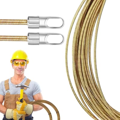 Draadsnijder Elektrische Kabels - Draadtrekker Veer - Bedrading Installeren - Scrollwiel Ontwerp - 5 Meter - Zilver