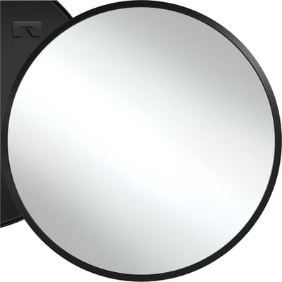 tectake® - Wandspiegel rond Fiona - Badkamerspiegel - Spiegel rond met stevig aluminium frame - Spiegel voor de badkamer, woonkamer of slaapkamer - Diameter van 70 cm