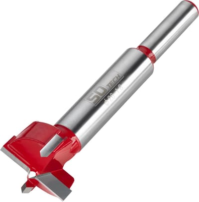 SOTECH Precisie Forstner Boor Ø 26 mm x 90 mm ACCESSOIRES voor boormal BSK-35-T45/52 en BS-35-T45/T48/T52 Pottenboor met centreerpunt