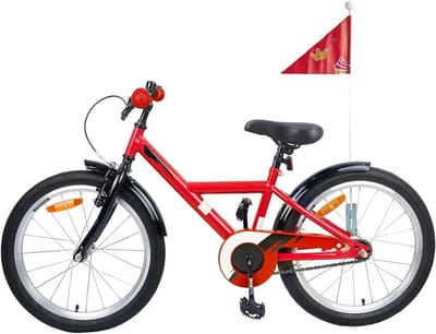 Kinderfiets 18 Inch - Jeugd fiets - Buiten spelen - Verstelbaar zadel - 115-125 cm hoogte - Rood