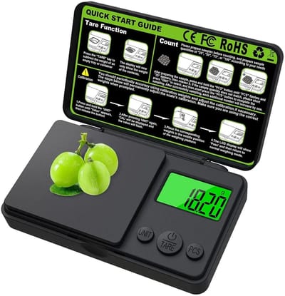 Digitale Precisie Weegschaal 1000g x 0,01g – Pocket Scale – Mini Weegschaal met LCD Display – Sieraden, Koffie, Specerijen en Laboratorium
