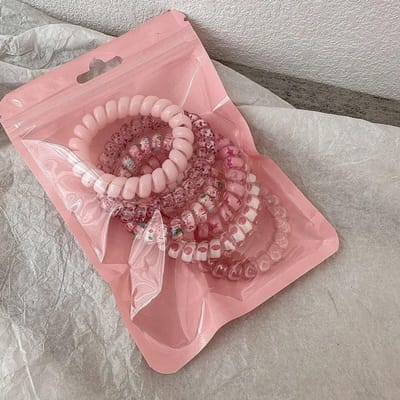 Bandeaux Élastiques - Accessoires de Cheveux Haut de Gamme Doux et Rafraîchissants en Forme de Cordon Téléphonique avec Motifs et Designs Amusants one-size multicolore