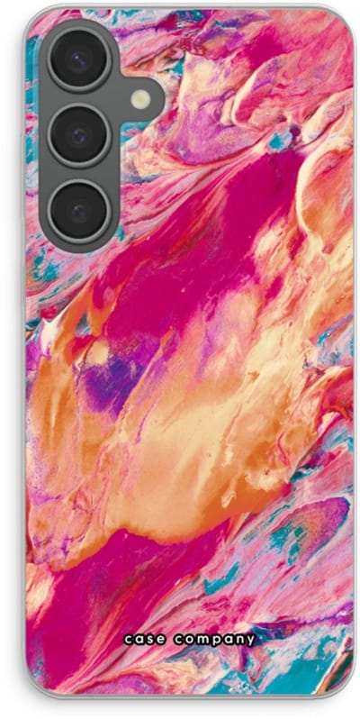 Case Company® - Hoesje geschikt voor Samsung Galaxy S24 Plus hoesje - Pastel Echoes - Soft Cover Telefoonhoesje - Bescherming aan alle Kanten en Schermrand