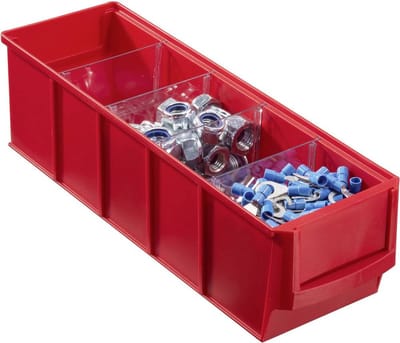 Allit 456521 Zichtbak (l x b x h) 91 x 300 x 81 mm Rood 1 stuk(s)
