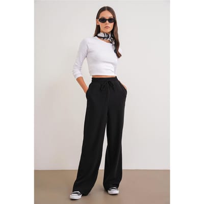 Geribbelde Rechte Broek