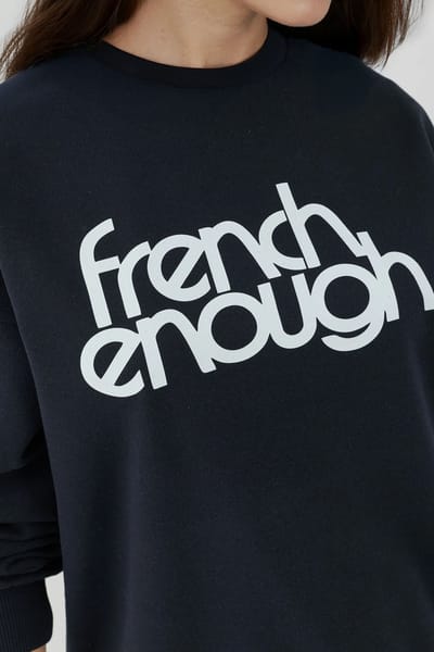 Geprinte Crewneck Langsleeve Verhoogde Sweater