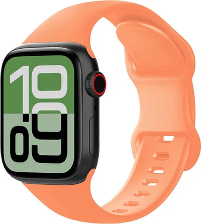 Siliconen Bandje Geschikt voor Apple Watch 1, 2, 3, 4, 5, 6, 7, 8, 9, SE - 38/40/41 mm Bandje Siliconen - Horloge Band Verstelbaar Polsband - Calendula