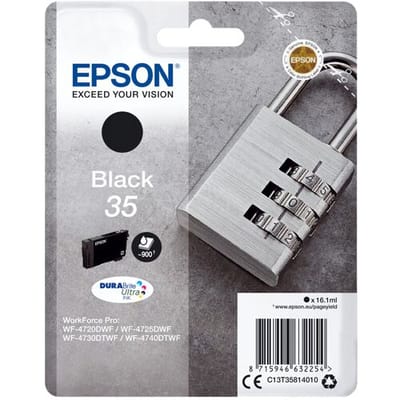 Epson Padlock 35 Hangslot DURABrite Ultra afzonderlijke zwarte inkt