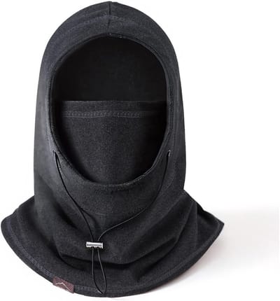 3-in-1 Balaclava voor Volledige Gezichtsbescherming, Multifunctioneel en Verwijderbaar Thermisch Motor- en Skimasker, Verstelbare Helm en Nekwarmer voor Mannen