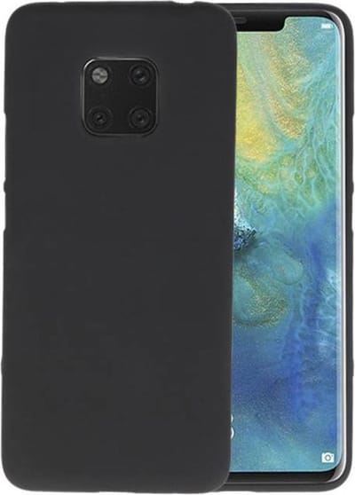 Hoesje Geschikt voor de Huawei Mate 20 Pro - Backcover Color Telefoonhoesje - Zwart