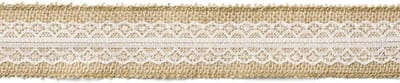 """jute tape met kant, 5x500cm"""