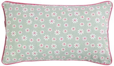Daisy Flowers Kussen groen 30x50cm