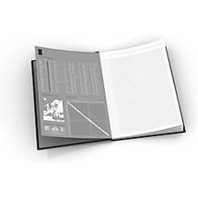 Oxford Office boek, gebonden, A4, 96 pagina's geruit, 5 stuks per verpakking, blauw