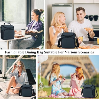 Geïsoleerde lunchtas met vijf zakken voor volwassenen - Perfect voor werk en picknick