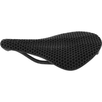 Selle de vélo 3D en fibre de carbone Confortable Respirante Absorbant les chocs Selle de vélo imprimée en 3D pour Route et Montagne black