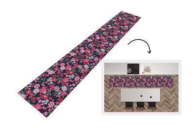 Keukenloper - Loper keuken - Bloemen - Flora - Roze - Bloesem - Patronen - 300x50 cm - Keukenloper vinyl
