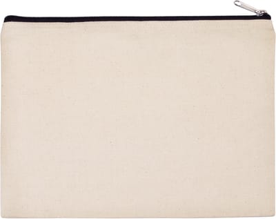 Kimood Tasje van canvaskatoen - groot model KI0722 - NATURAL / BLACK - One size