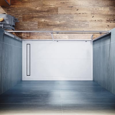Douchedeur Nis Schuifdeur SONNI 120 x 185 cm – Luxe ESG 5 mm Veiligheidsglas Douchecabine Rechthoekig, RVS Afwerking Ruimtebesparende Inloopdouche Deur Modern Design – Vermissen