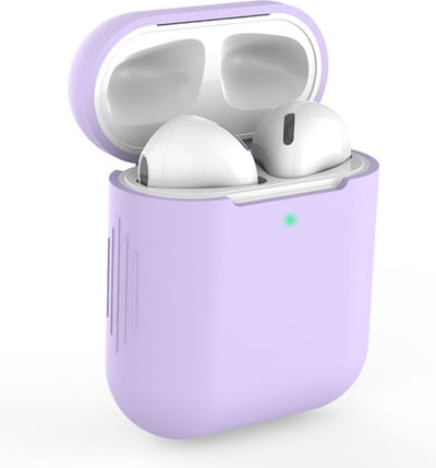 Siliconen Bescherm Hoesje Cover Paars voor Apple AirPods 1+2 Case