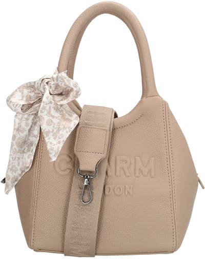 Charm London Bond street Handtas - Schoudertas - Schouderband - Sjaaltje - Dames - Zand