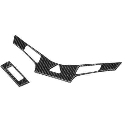 2 Pièces Couvercle de Panneau de Climatisation de Console Garniture Fibre de Carbone Compatible avec Chevrolet Cruze 2009‑2015 black