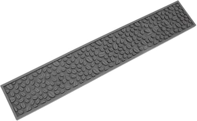 Golden crown - Bar Mat - Antislip Koffiemat - Vaatwasmachinebestendig - Grijs - Filter Waterafvoer Pad - Ondergrond voor Koffiebar - 60x10cm