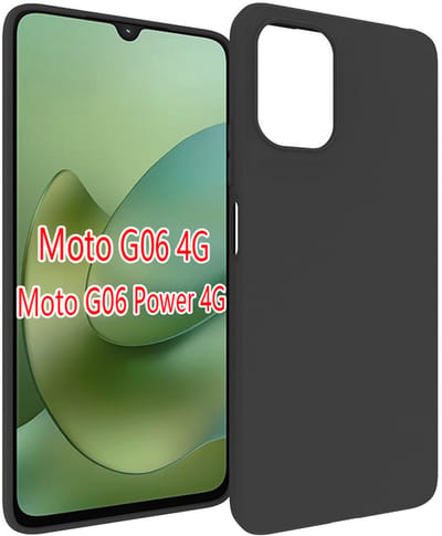 MobyDefend Hoesje - Geschikt voor Motorola Moto G06 / Motorola Moto G06 Power - TPU Backcover - Mat Zwart