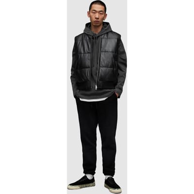 AllSaints Naro Puffer Jacket Black Size: S | Bodywarmers Outlet | Heren | Zwart