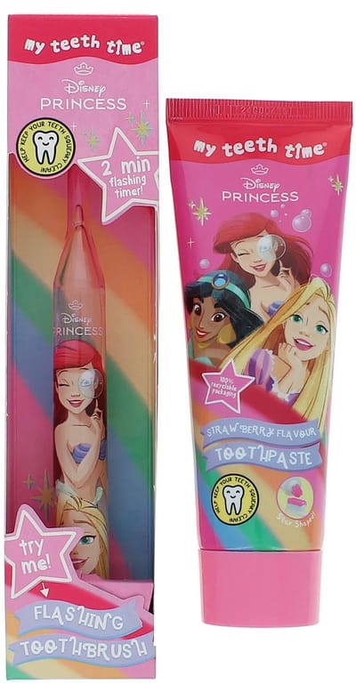 Firefly Disney Princess Flashing Toothbrush + Toothpaste