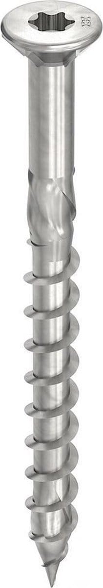 HECO TOPIX-Plus vlonderschroef 5x40mm - platkop - RVS - deeldraad - HD-20 - 61739 (Per 200 stuks)