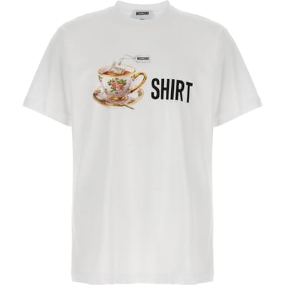 Moschino Witte Katoenen T-Shirt