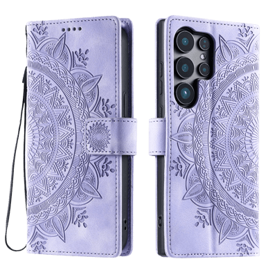 Comfycase Samsung Galaxy S26 Ultra Mandala Bookcase Paars