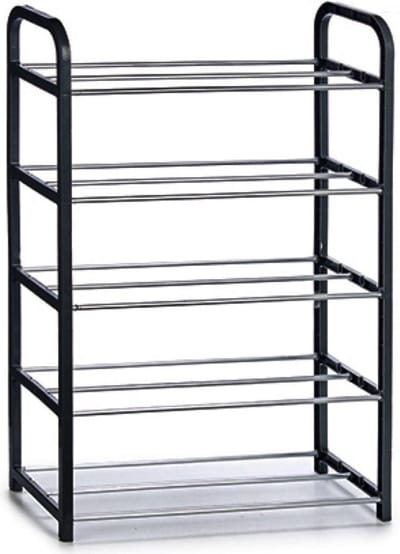 Arte R - schoenenrek - 5-laags - zwart - Kunststof/metaal - 50 x 18 x 68 cm